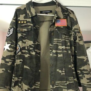 ASHLEY MASON- Camo Patch Jacket